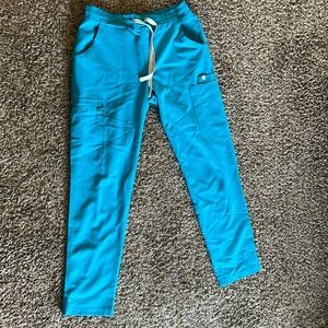 XS/P Teal Figs. Yola Skinny Scrub- NOT high waisted